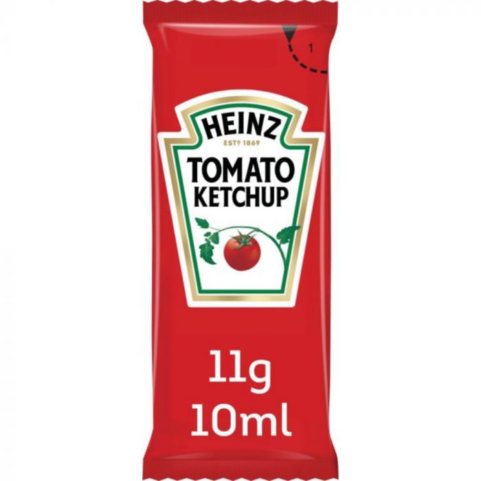 200 x Heinz Portions Tomato Ketchup 11Gm