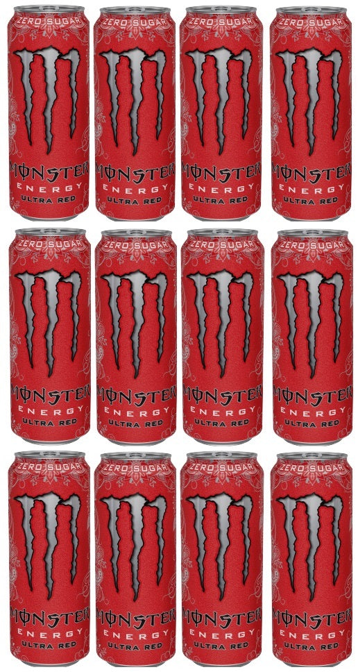 12 x Monster Energy Ultra Red 500Ml