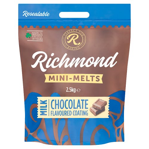 Richmond Mini-Melts Milk Chocolate Flavoured Coating 2.5Kg