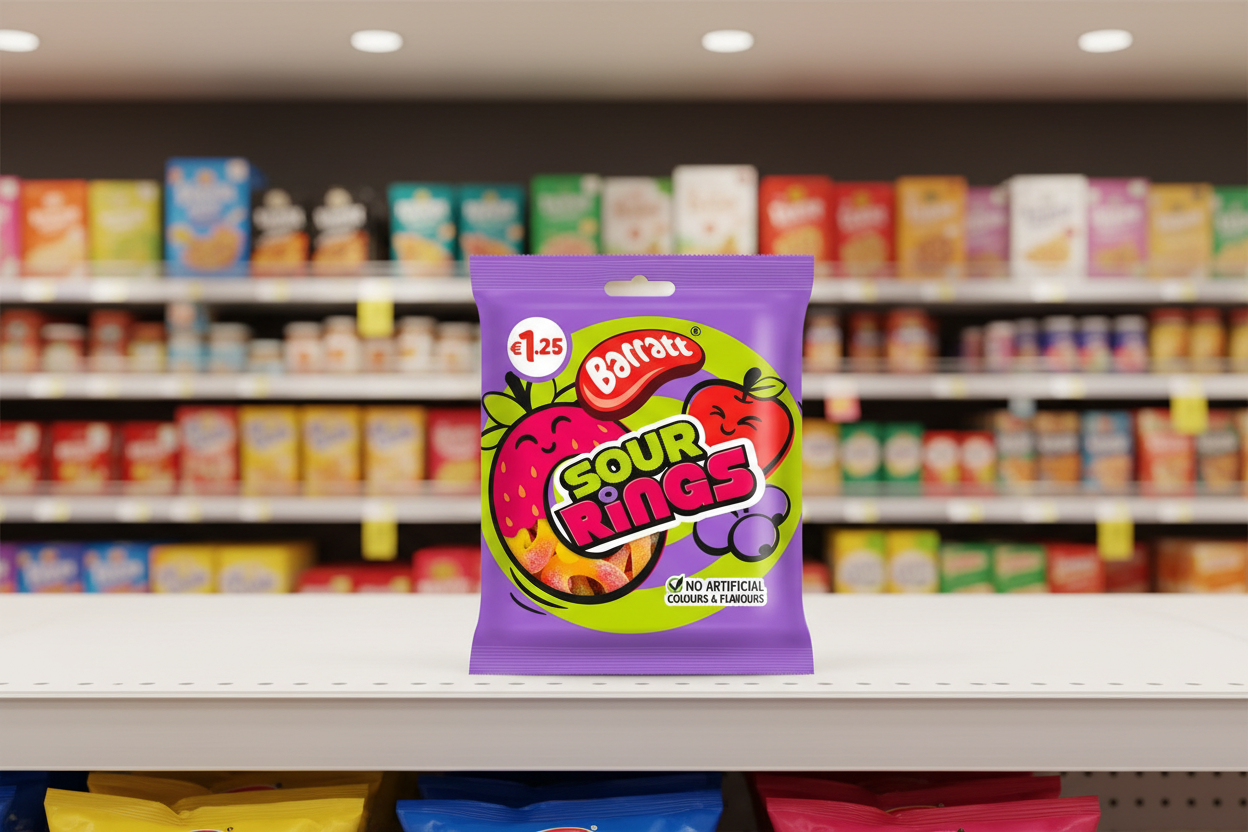 12 X Barratt Sour Rings - 140Gm