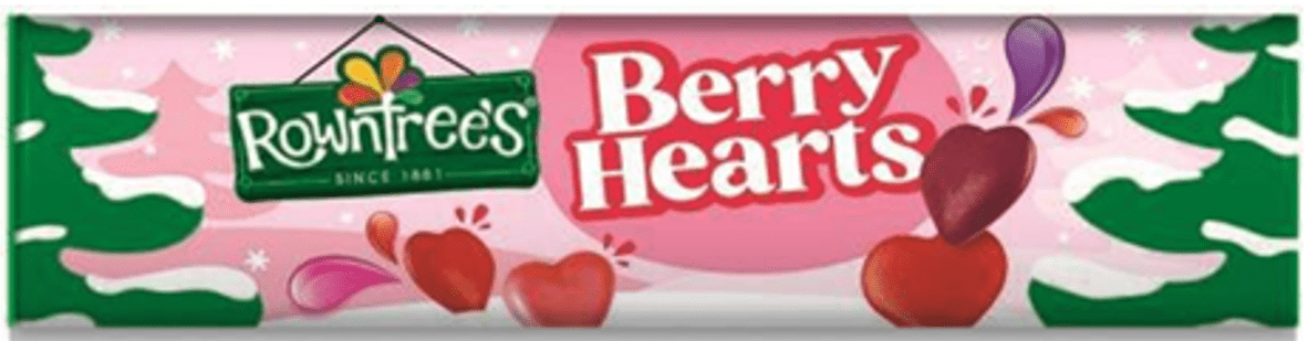 15 x Rowntrees Hearts Giant Tube  - 100GM