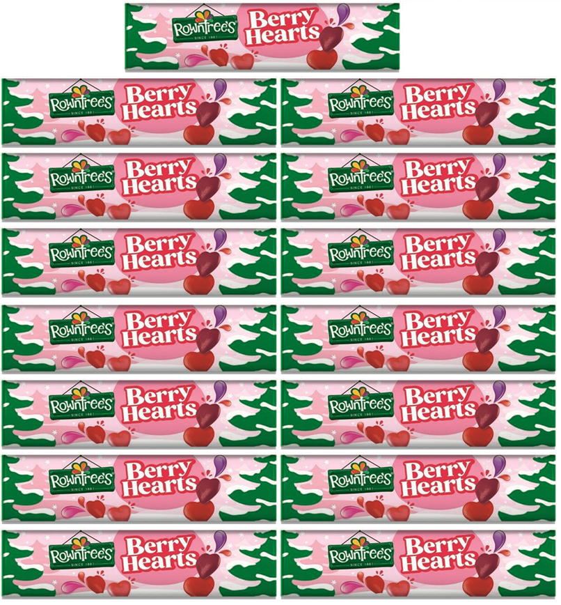 15 x Rowntrees Hearts Giant Tube  - 100GM