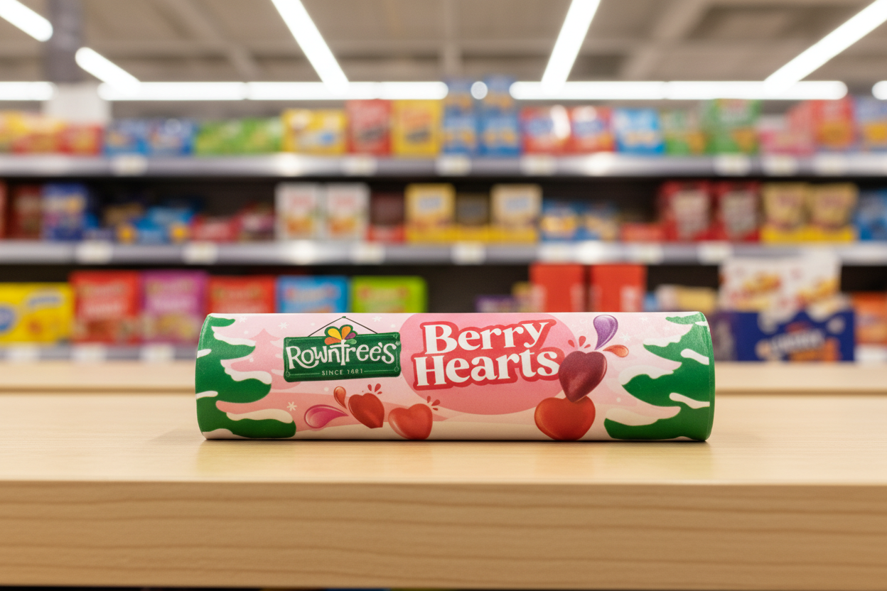 15 x Rowntrees Hearts Giant Tube  - 100GM