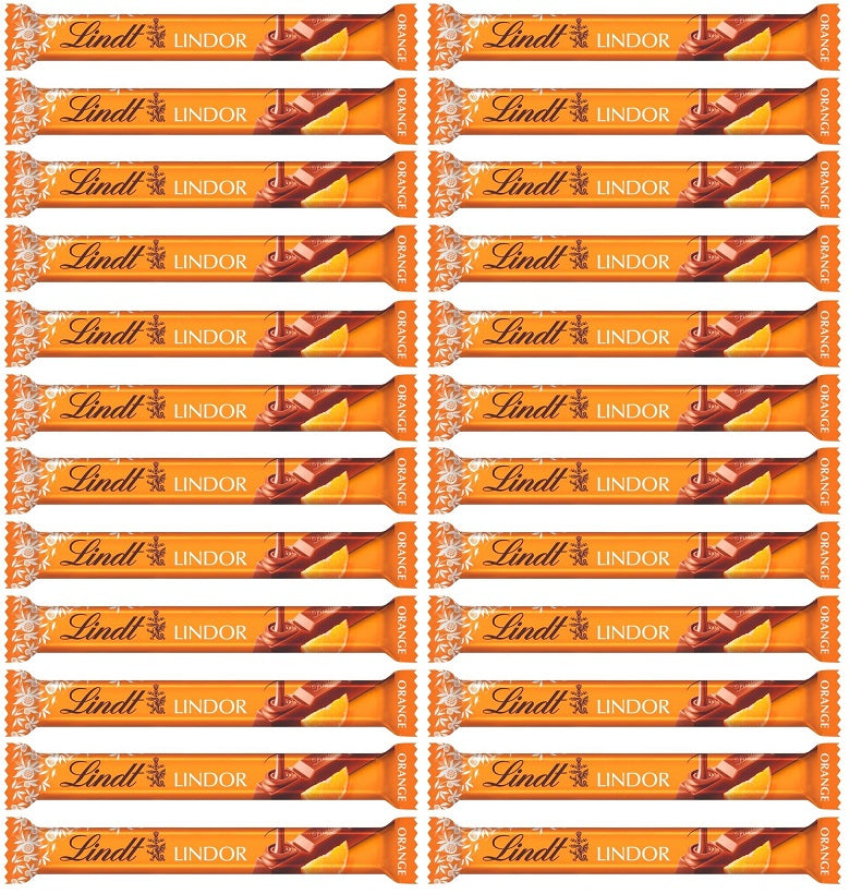 24 x Lindor Milk Orange Mint Treat Bar - 38GM