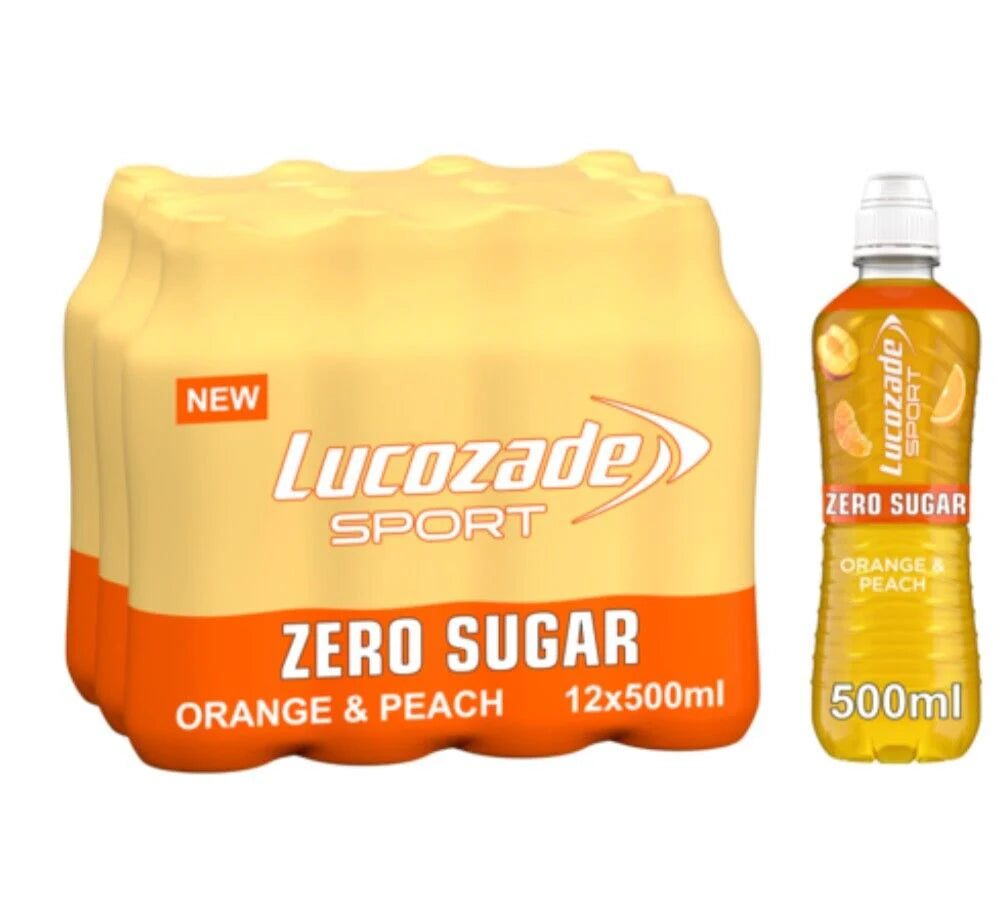 12 x Lucozade Sport Zero Citrus - 500ML