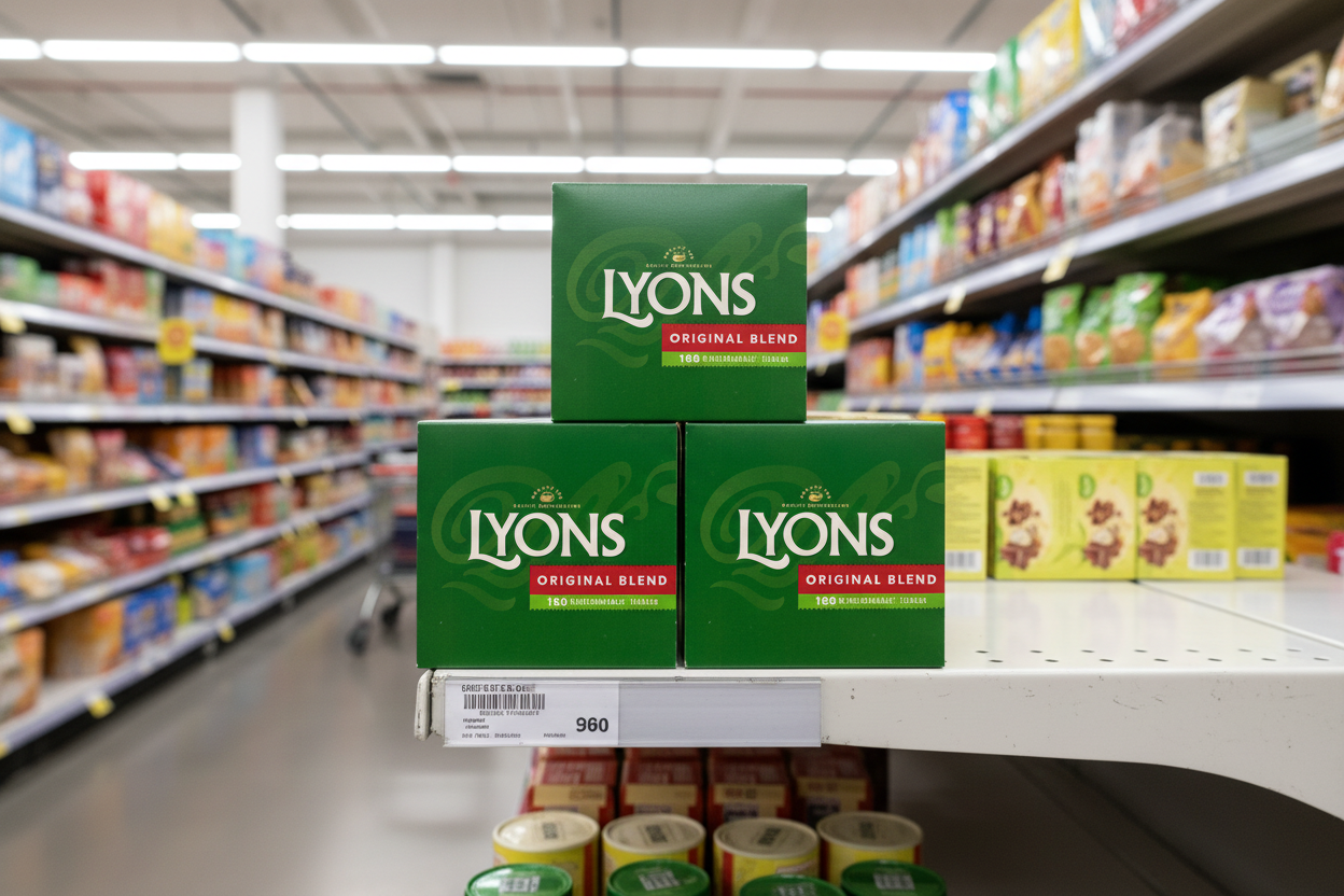 8 x Lyons Original Blend 160 Biodegradable¹ Tea Bags 464G