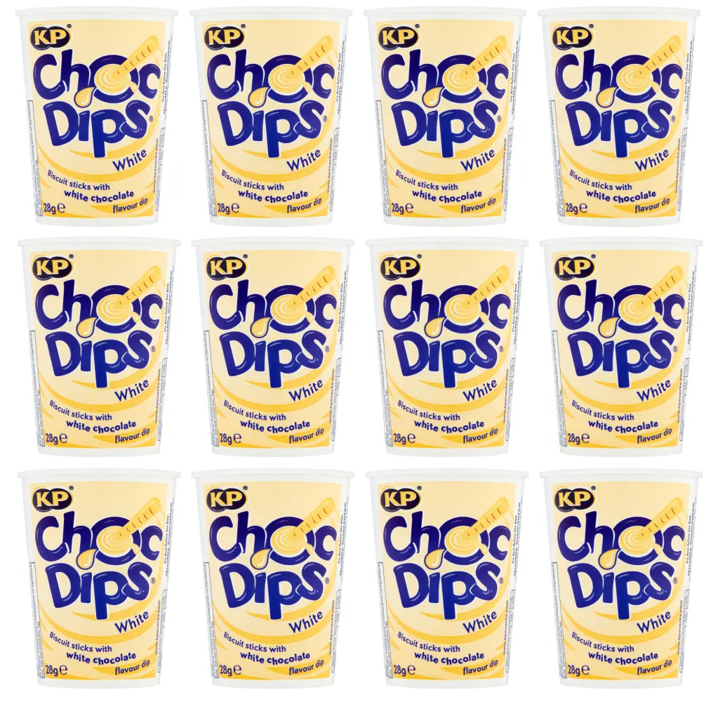 12 x Kp Choc Dips White 28G