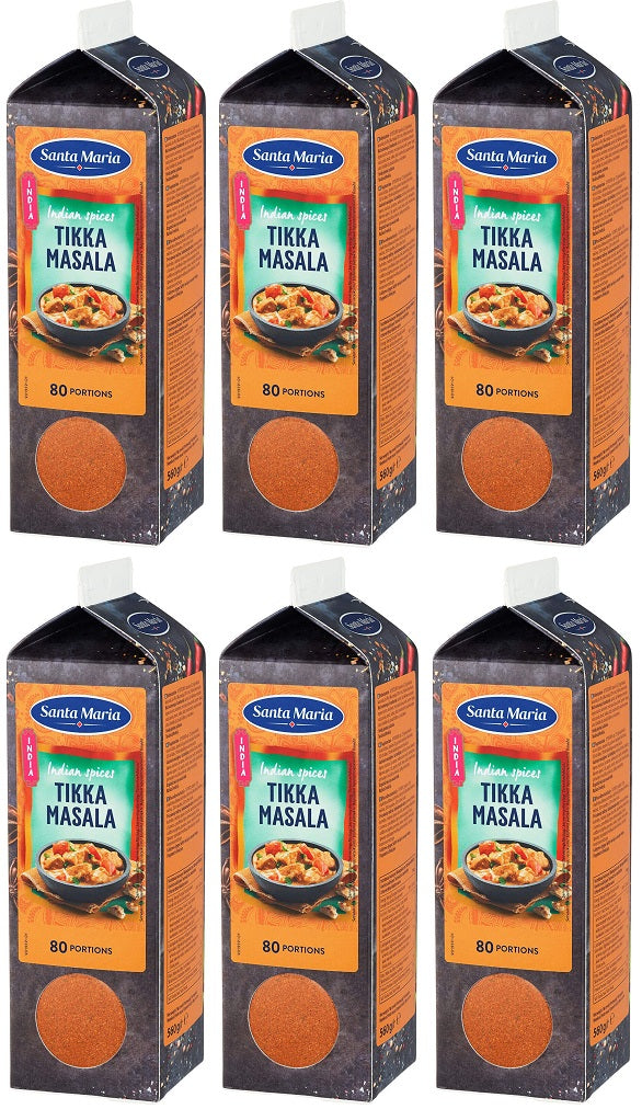 6 x Santa Maria Indian Spices Tikka Masala 560G