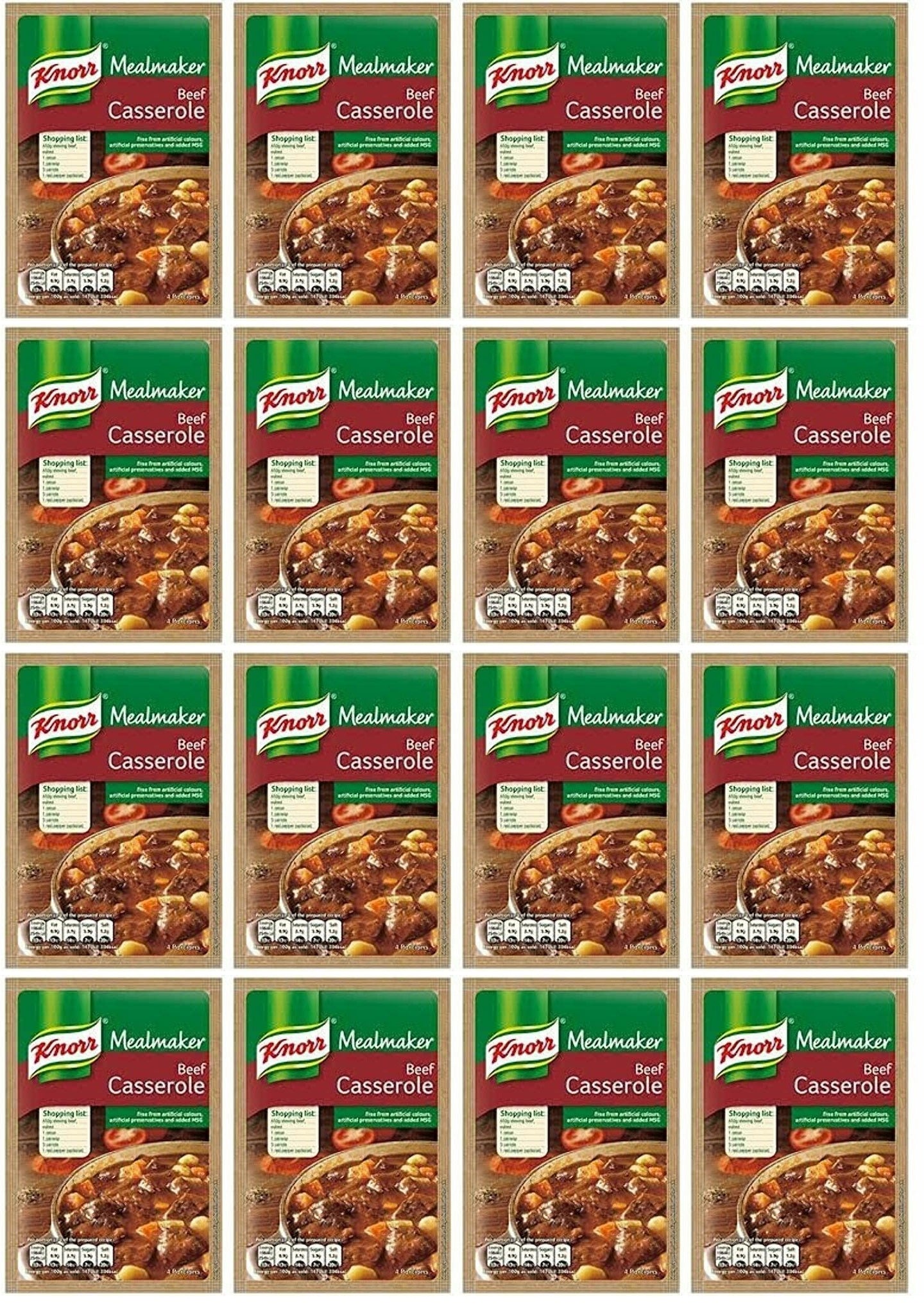 16 x Knorr Mealmaker Beef Casserole 48G