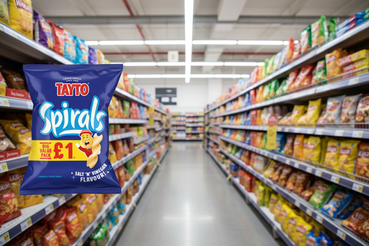 20 x Tayto Spirals Salt & Vinegar - 45GM