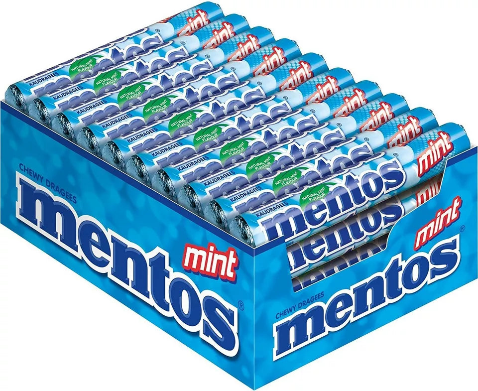 40 x Mentos Mint Chewy Dragees 38G