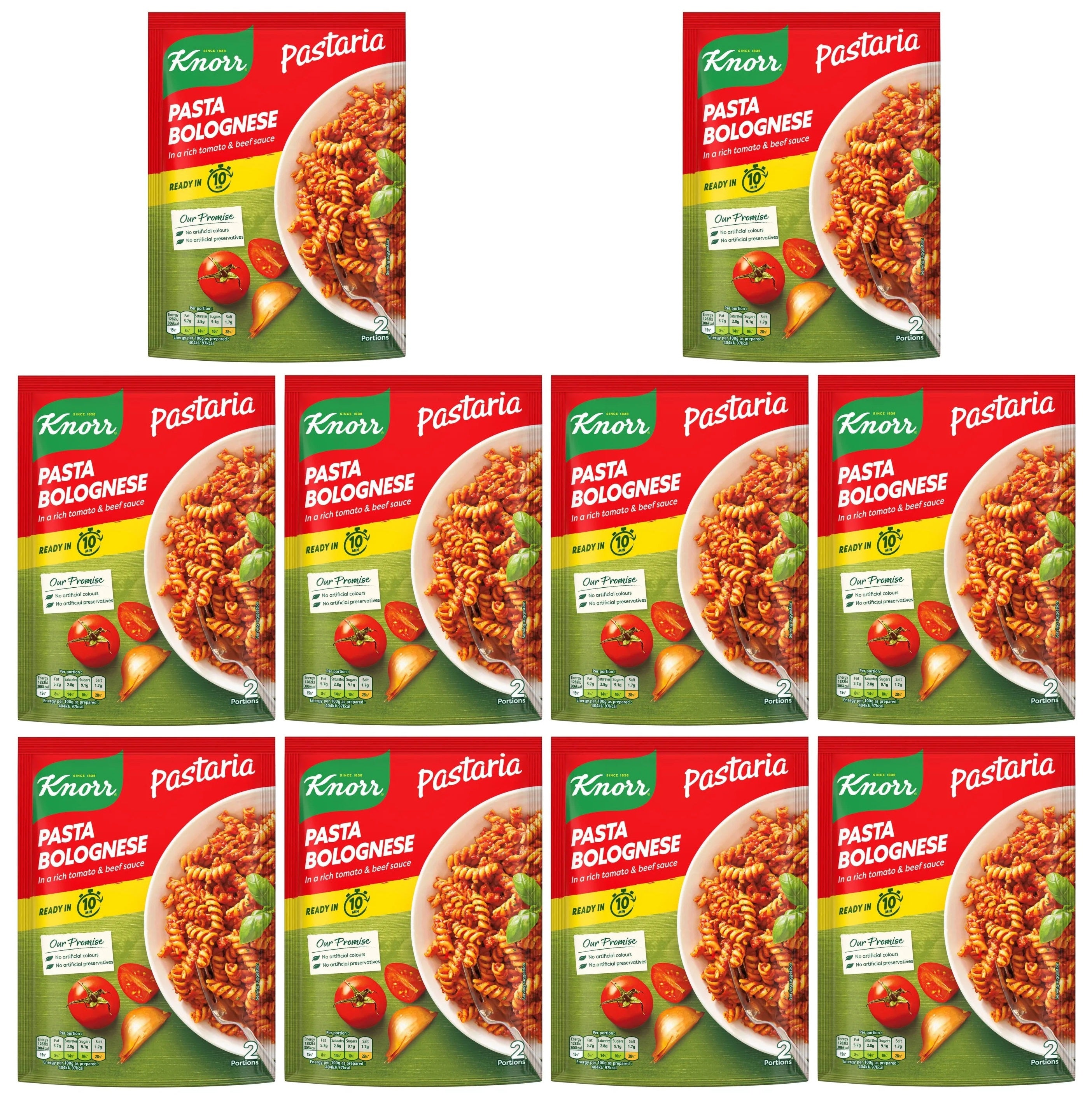 10 x Knorr Pastaria Pasta Bolognese 160 G