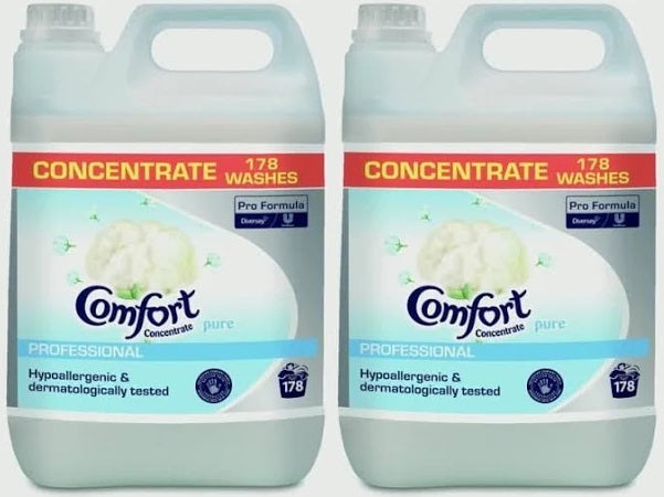 2 x Comfort Concentrate Professional Pure 178 Washes 5L