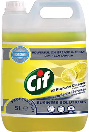 2 x Cif Pro Formula Professional All Purpose & Floor Cleaner Lemon Fresh 5L