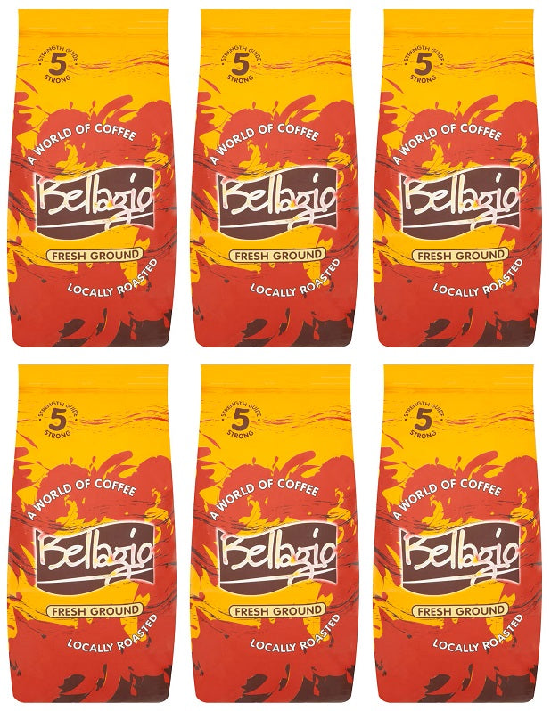 6 X Johnsons Bellagio Ground Coffee - 227G