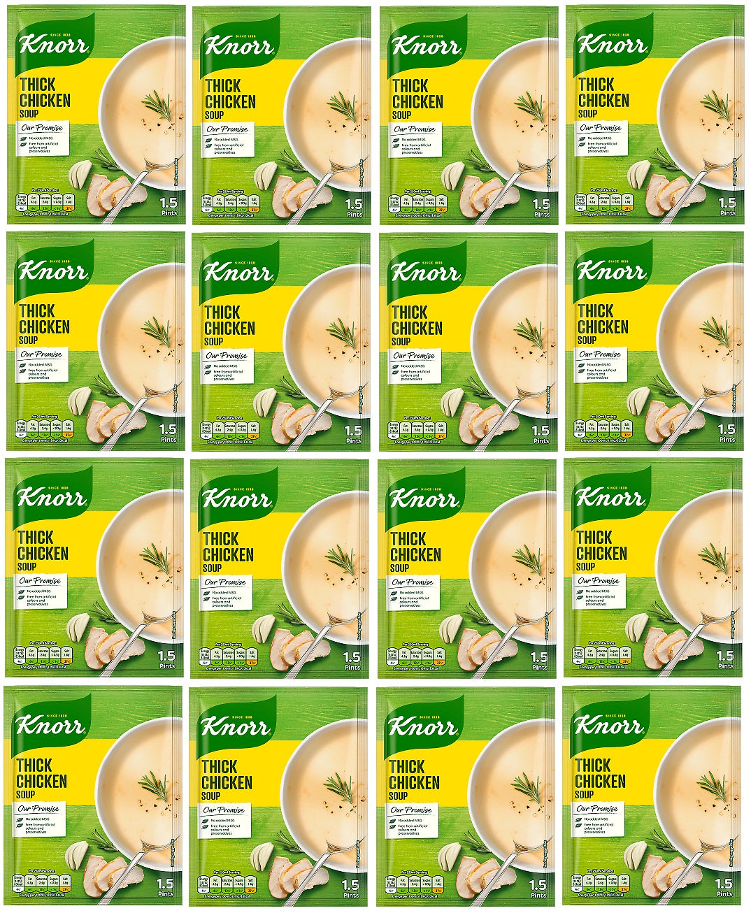 12 x Knorr Soup Thick Chicken 62G