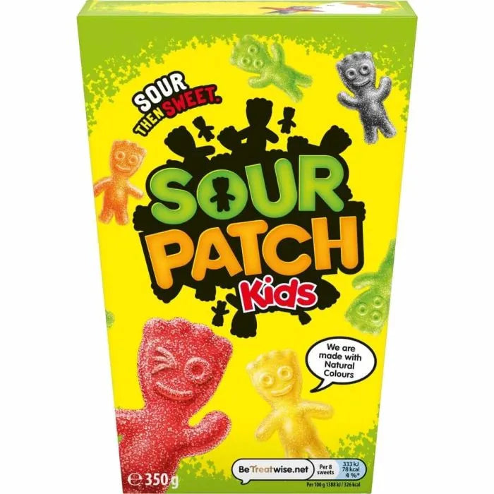 6 x Sour Patch Kids Sweets Cartan - 350GM