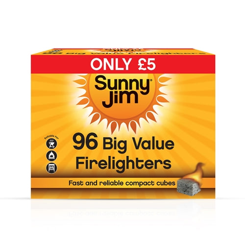 12 X Sunny Jim Firelighters 96 PACK