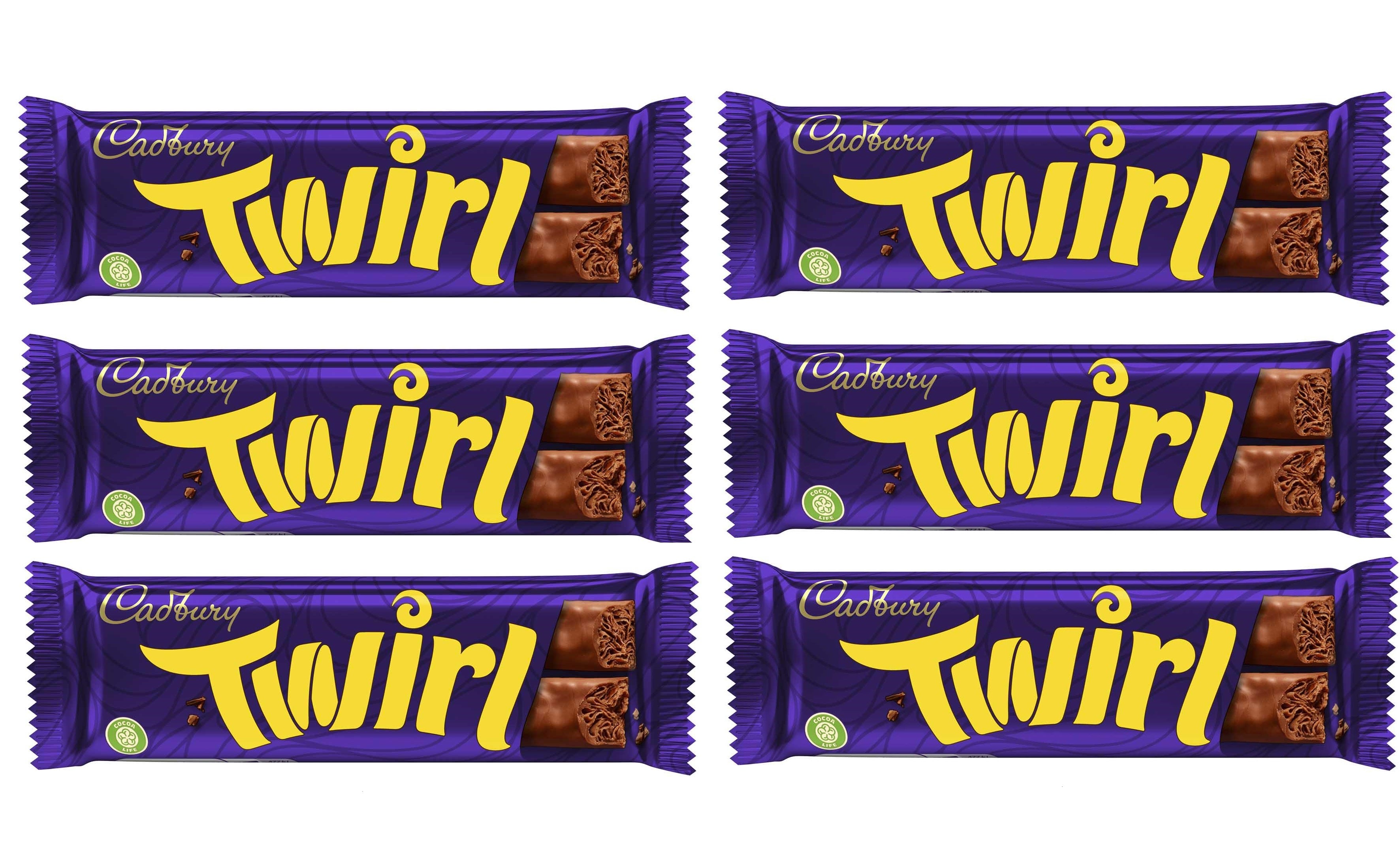 6 x Cadbury Twirl 43g