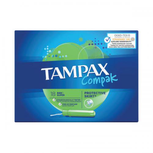 6 x Tampax Compak Super Tampons With Applicator X18