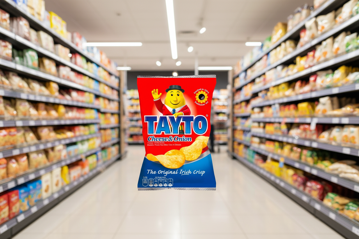 50 x Tayto Cheese & Onion Flavour Potato Crisps 35G