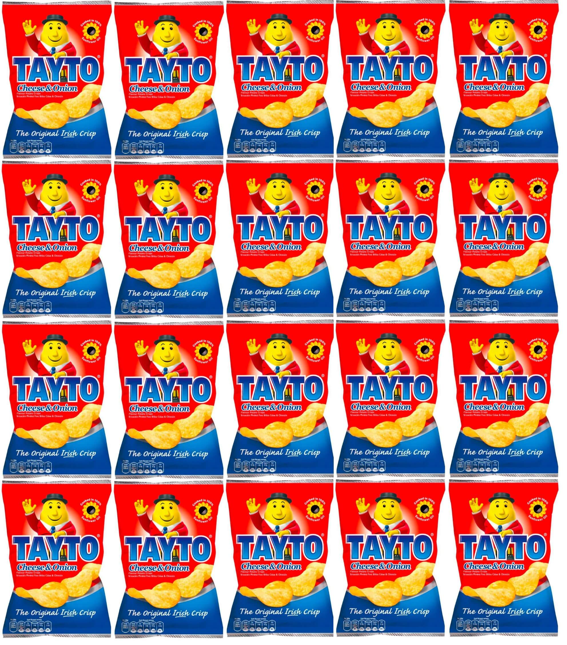 20 x Tayto Cheese & Onion 37g