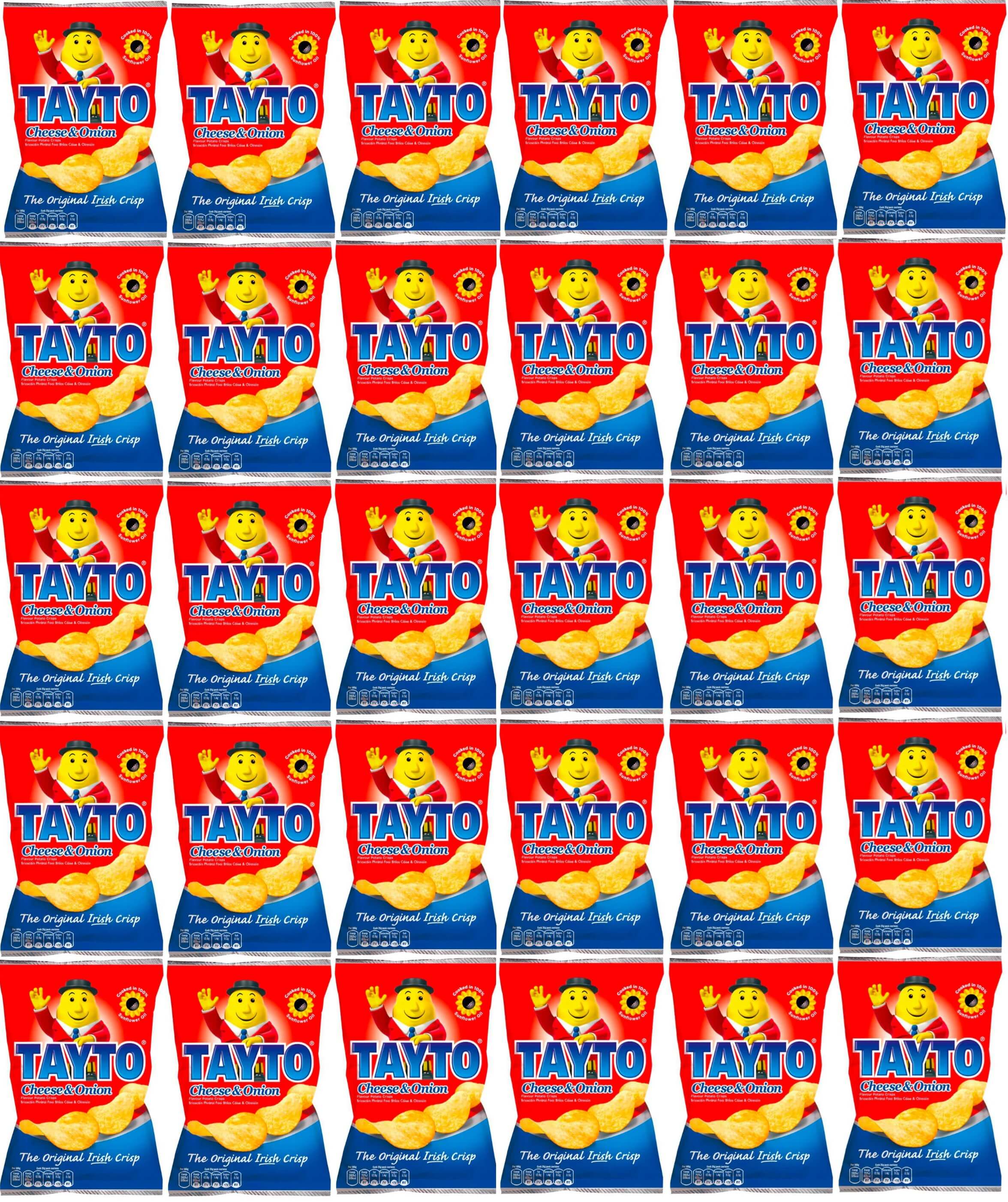 30 x Tayto Cheese & Onion 37g