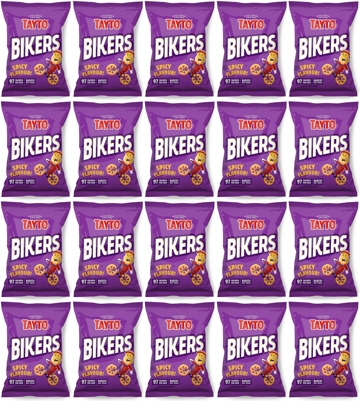 20 X Tayto Spicy Bikers - 45Gm