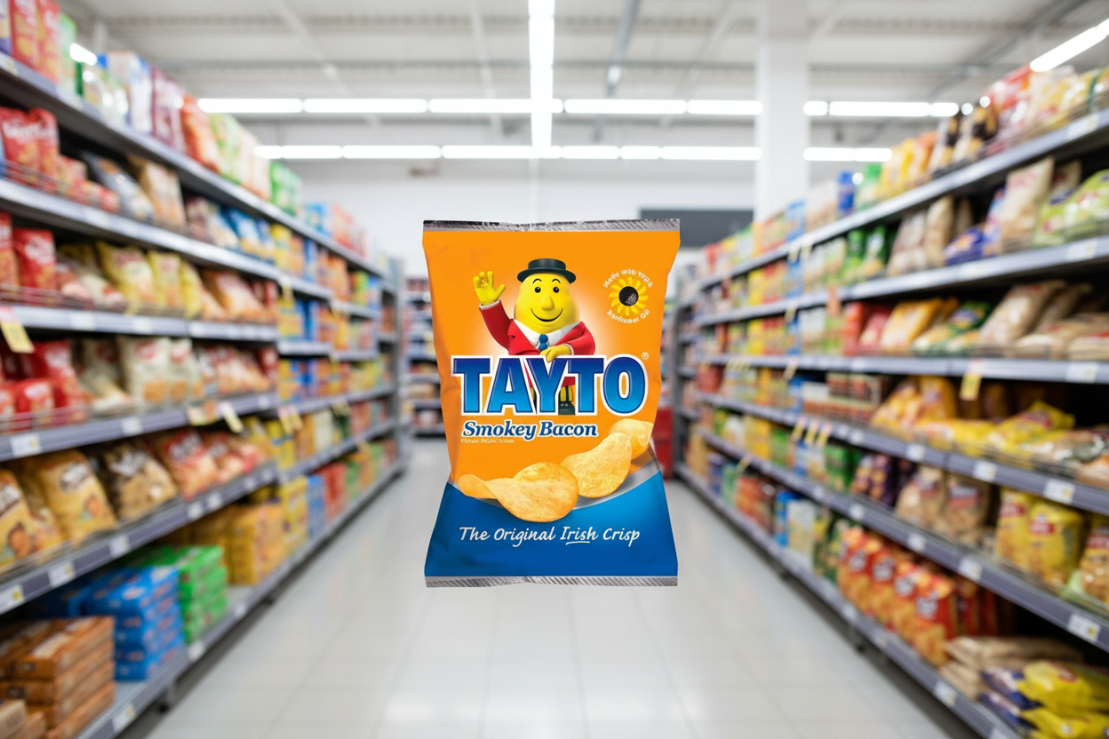 50 x Tayto Smokey Bacon Flavour Potato Crisps 35G