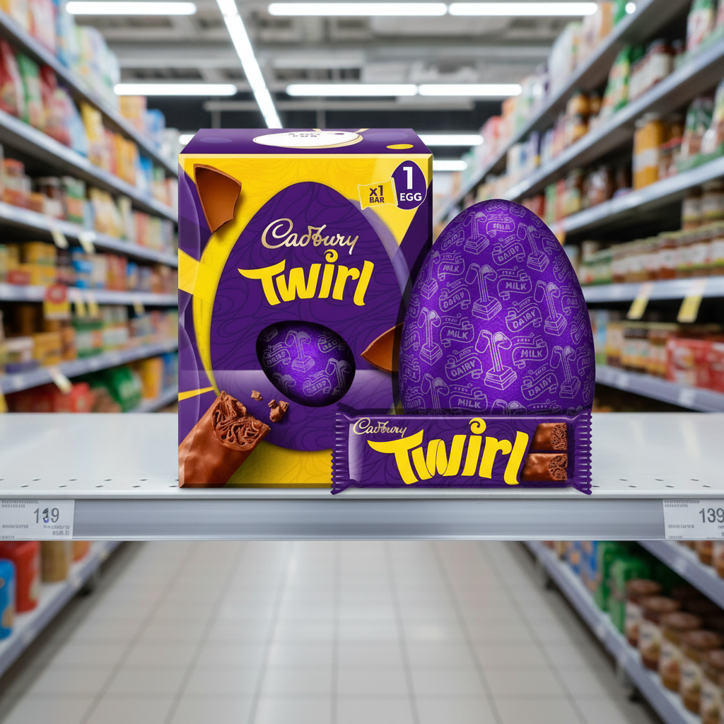 6 x Cadbury Twirl Traditional Egg - 198GM