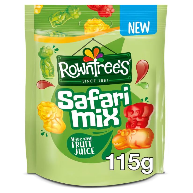 10 x Rowntree's Safari Mix 115G