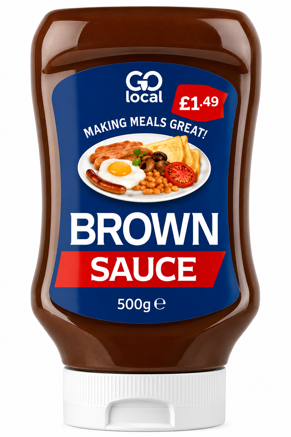 8 X Go Local Brown Sauce - 500Ml