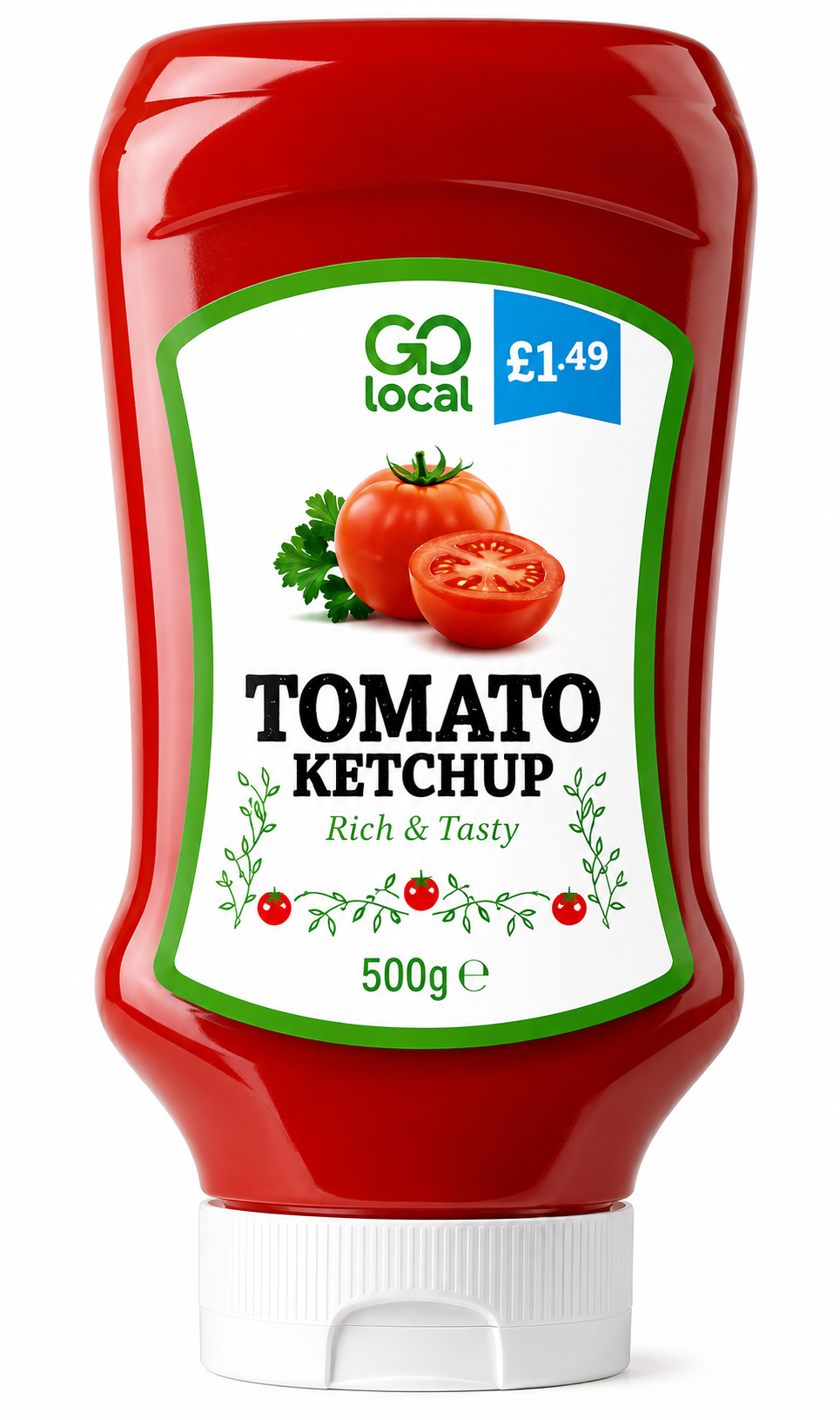 8 X Go Local Tomato Ketchup - 500Ml