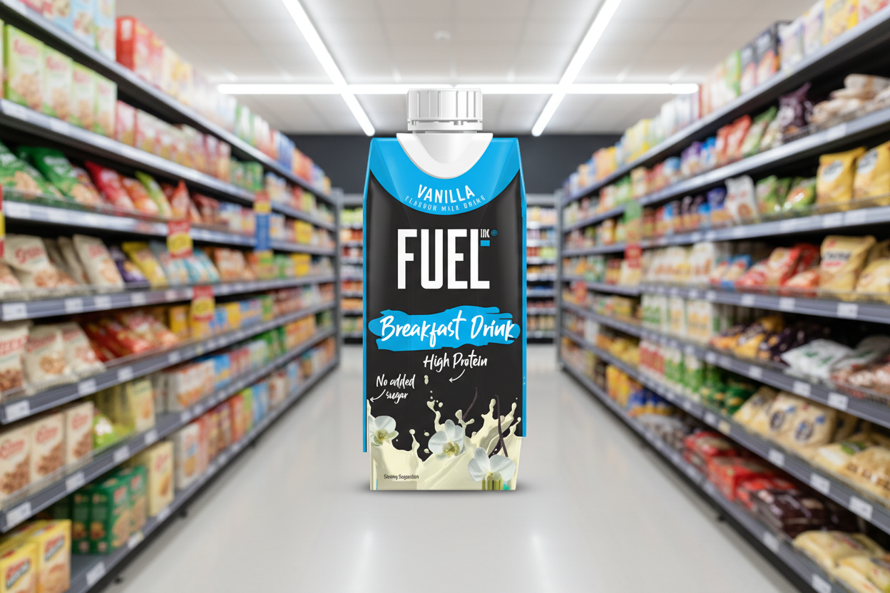 8 x Fuel10k Breakfast Drink Vanilla - 330ML