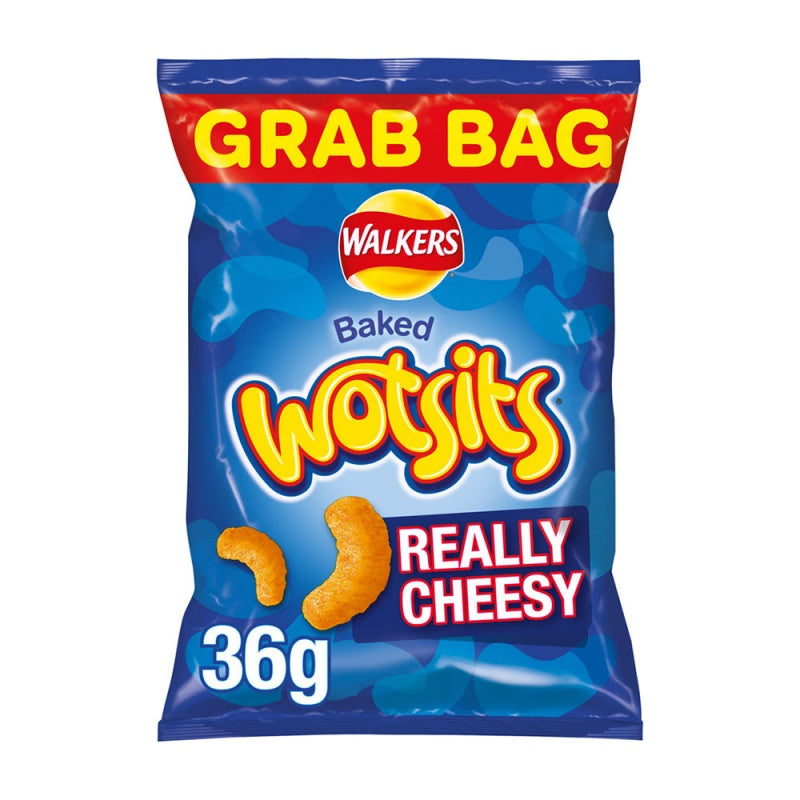 30 x Walkers Wotsits Really Cheesy Snacks Crisps 36G