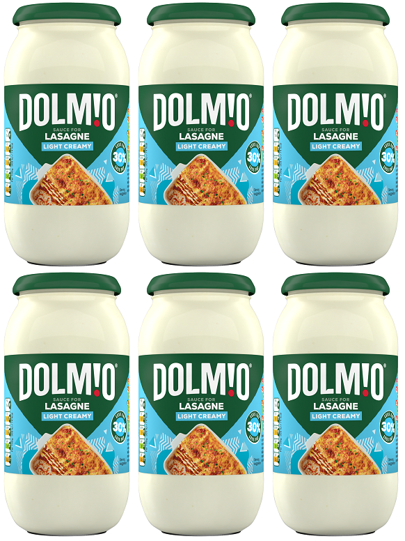 6 x Dolmio  Lasagne Light Creamy Sauce  - 450G