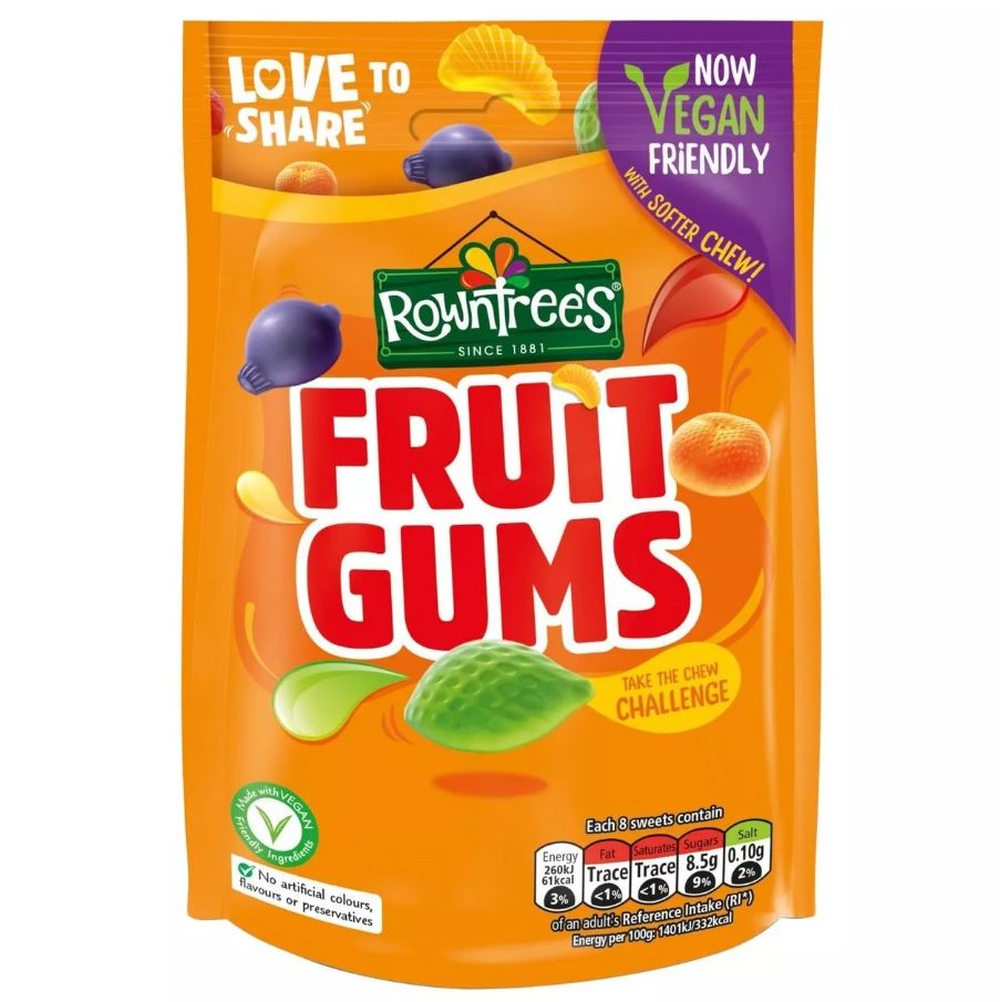 10 x Rowntree's Fruit Gums 120G