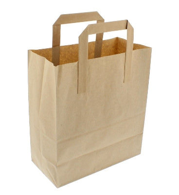 250-x-Kraft-Brown-Bag-Handles-8.5X13X10