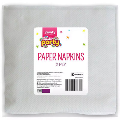 24-x-Jaunty-White-Napkins-In-2-Ply-30-Pack