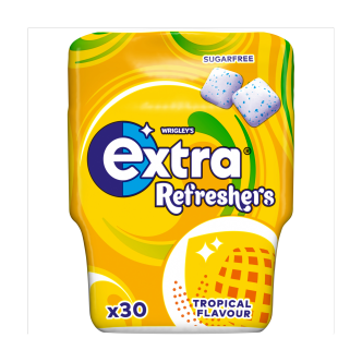 6-x-Extra-Refreshers-Tropical-Sf-Chewing-Gum-Bottle-30-Piece