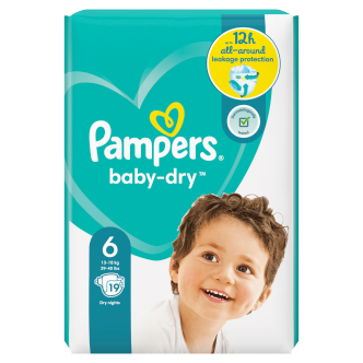 4-x-Pampers-Baby-Dry-Size-6-(Extra-Large)-19-Pack