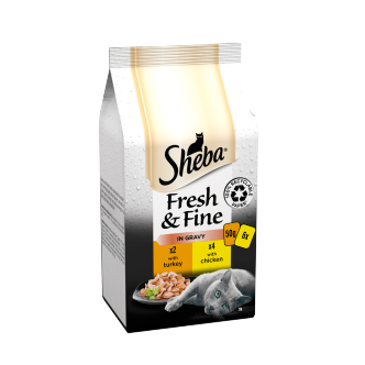 8-x-Sheba-Fresh-&-Fine-Pouch-Poultry-Selection-Gravy-6X50G