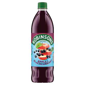 12 x Robinsons Nas Apple & Blackcurrant 1Lt