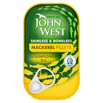 10-x-John-West-Mackerel-Fillets-Sunflower-Oil-125Gm--