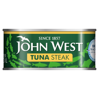 12-x-John-West-Tuna-Steak-Sunflower-Oil-160Gm--