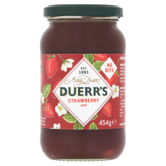 6-x-Duerrs-Strawberry-Jam-No-Bits-454g-Jars