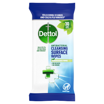 10-X-Dettol-Cleansing-Surface-Bio-Wipes-30-Pack