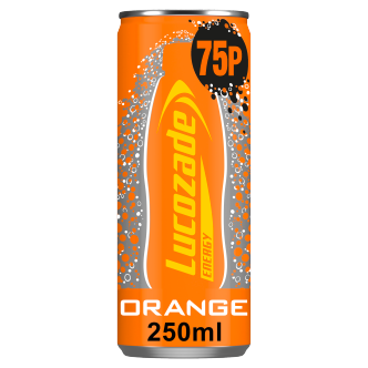 24 x Lucozade Energy Orange Can - 250Ml