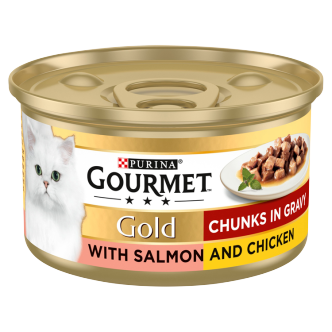 12-x-Purina-Gourmet-Gold-Salmon-&-Chicken-In-Gravy-85Gm-