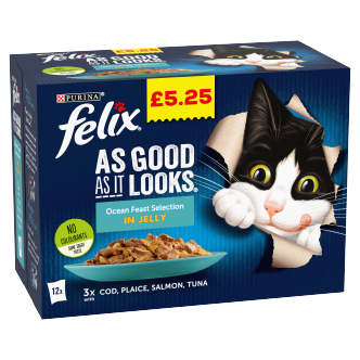 4-x-Purina-Felix-Cat-Agail-Pouch-Ocean-Feasts-Jelly-12-Pack-12X100Gm